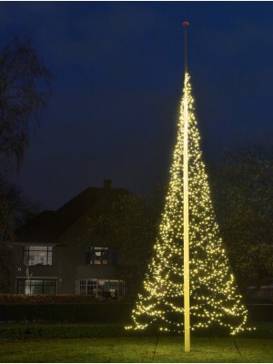 Instalatie sub forma de brad de Craciun  700 CM, lumina calda, 1500 LED, fara stalp metalic